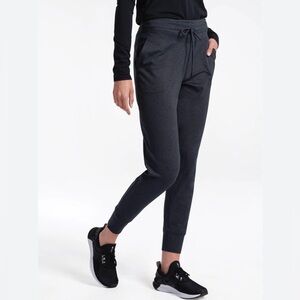LOLë Black Heather Halfmoon High Waist Comfy Joggers Track pants Small